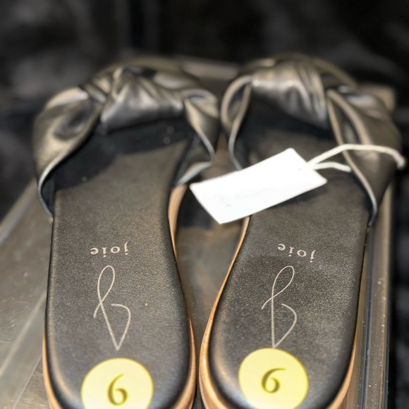 Joie Black Satin Bow Sandals - Picture 6 of 11